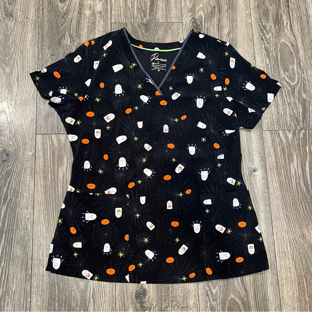 🍎 3/$30 Healing Hands Premiere Halloween Scrub Top